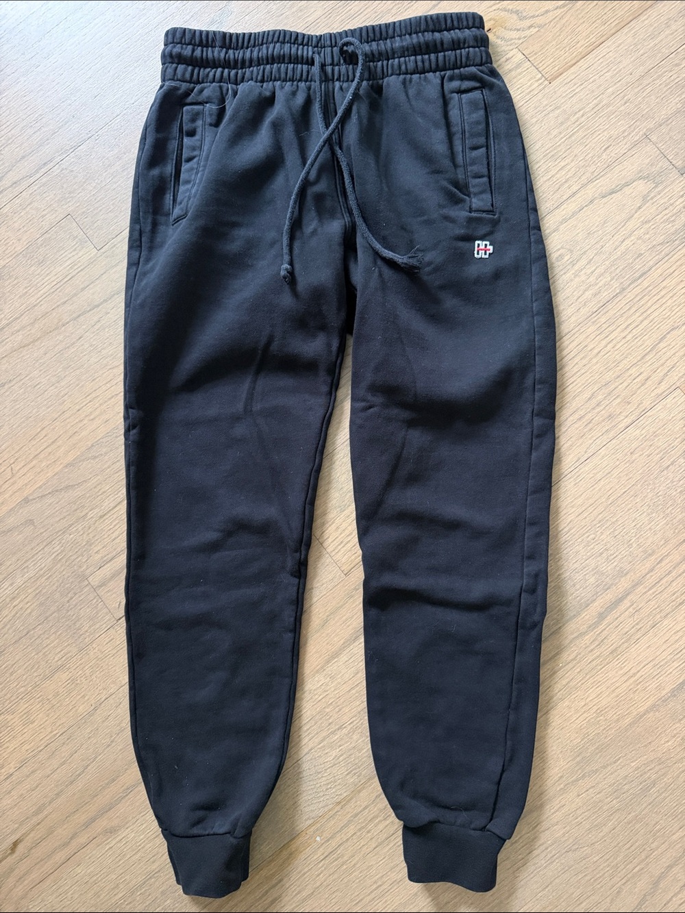Women’s Black Jogger Sweatpants with Subtle Logo